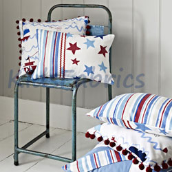 Cushions for childs room in choice of kids fabrics