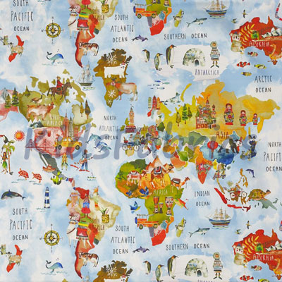 Adventure Rainbow Children's fabrics for bedding and curtains