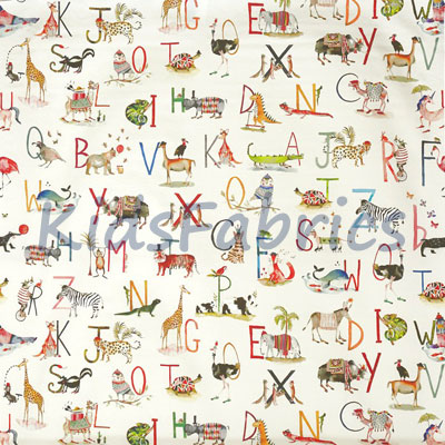 Animal Alphabet - Fudge - £20.00 per metre