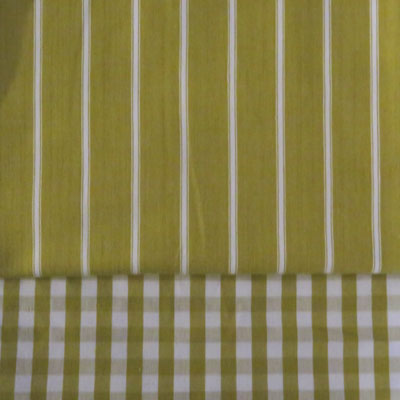 Ochre Stripe & Gingham - £8.00 ITEM PRICE