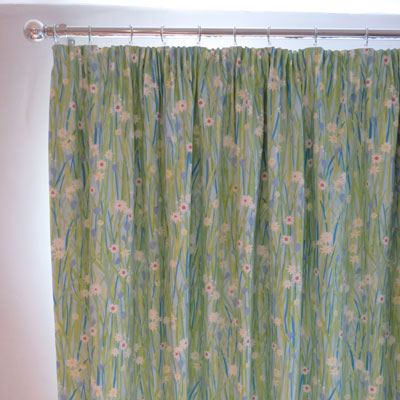 CURTAINS:  DAISY - SKY - £145.00 ITEM PRICE