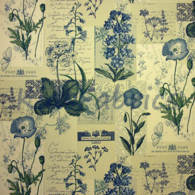 1275: Wildflower Blue [1.2 Metre] - £10.50 ITEM PRICE