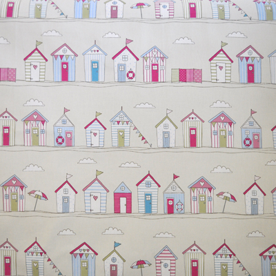 Beach Huts Stripe-Pink