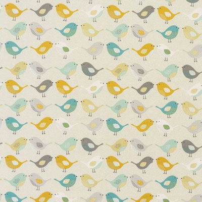 Birds - Ochre - £20.00 per metre
