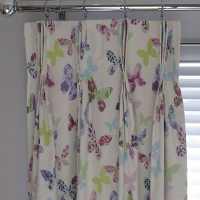 CURTAINS: BUTTERFLY - £110.00 ITEM PRICE