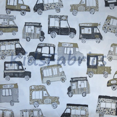 Gelato Vans - Graphite - £20.00 per metre