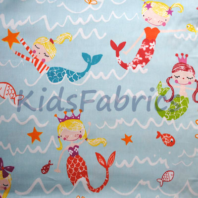 Mermaid - Aqua - £18.00 Per Metre