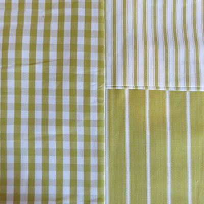 Ochre Gingham & Stripe Bundle - £13.00 ITEM PRICE