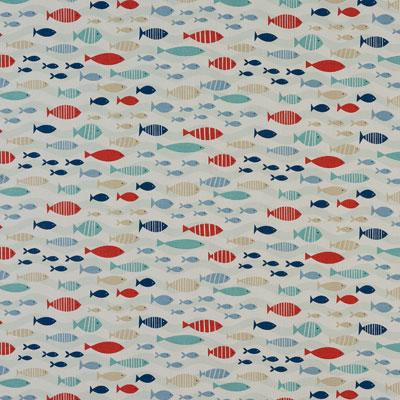 Large Shoal - Blue - £18.00 per metre