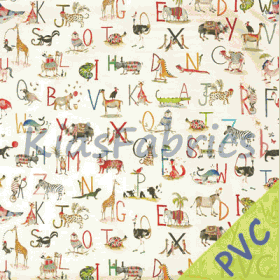 Animal Alphabet - Fudge [PVC] - £ 22.00 Per metre