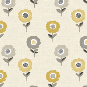 Elsa Flower - Ochre - £ 20.00 per metre