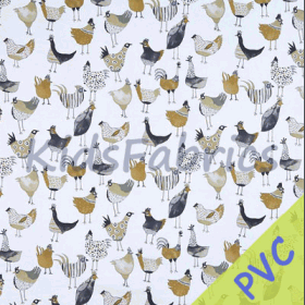 Harriet Hen - Graphite [PVC] - £ 20.00 per metre