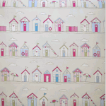 Beach Huts Stripe-Pink - £ 18.00 per metre