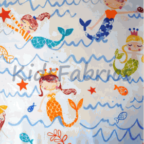 Mermaid - Azure - £ 18.00 Per Metre