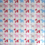 Scottie Dog - Pink [SALE] - £ 12.00 per metre