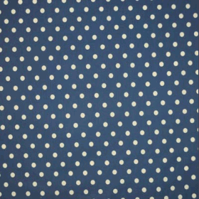 1697: Spotty Navy [0.55 metre] - £ 4.00 ITEM PRICE